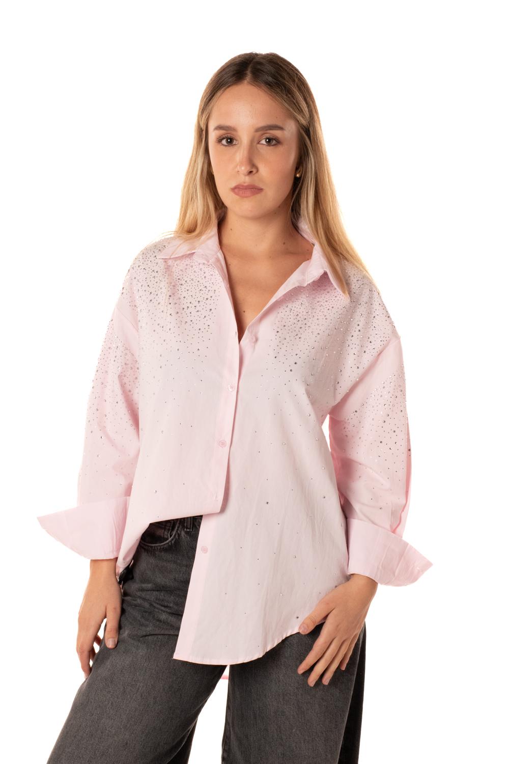 Camicia Strass Donna CAMICIAROSA MONIQUE'