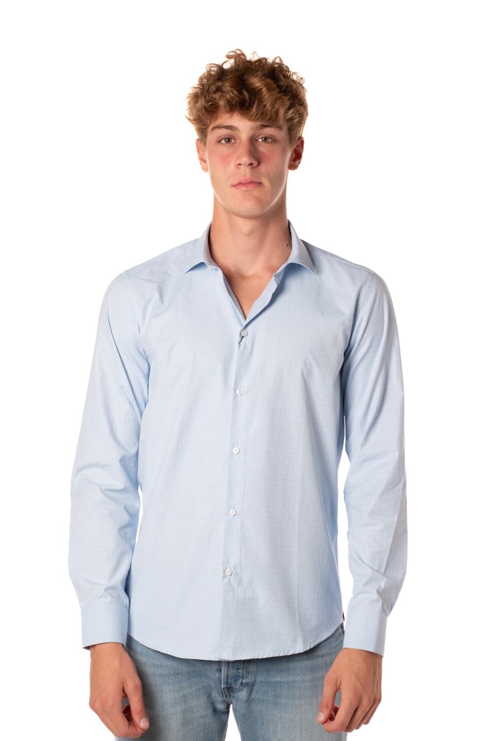 Camicia Basic Uomo M246220CELESTE BERNA