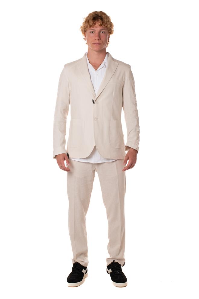 Abito In lino Uomo GEAB0015BEIGE TELAMIRA