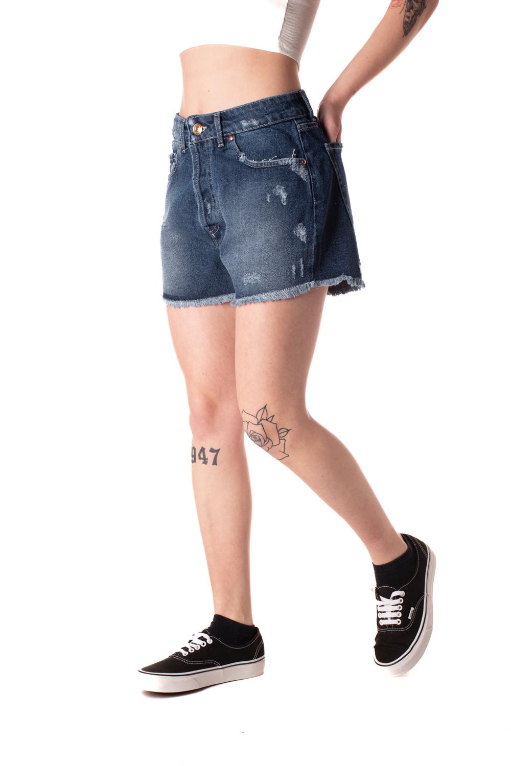 shorts in denim donna blu 1713/FBBLU KLIXS JEANS