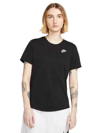 Nike Tshirt Club Tee Donna DX7902-010NERO NIKE