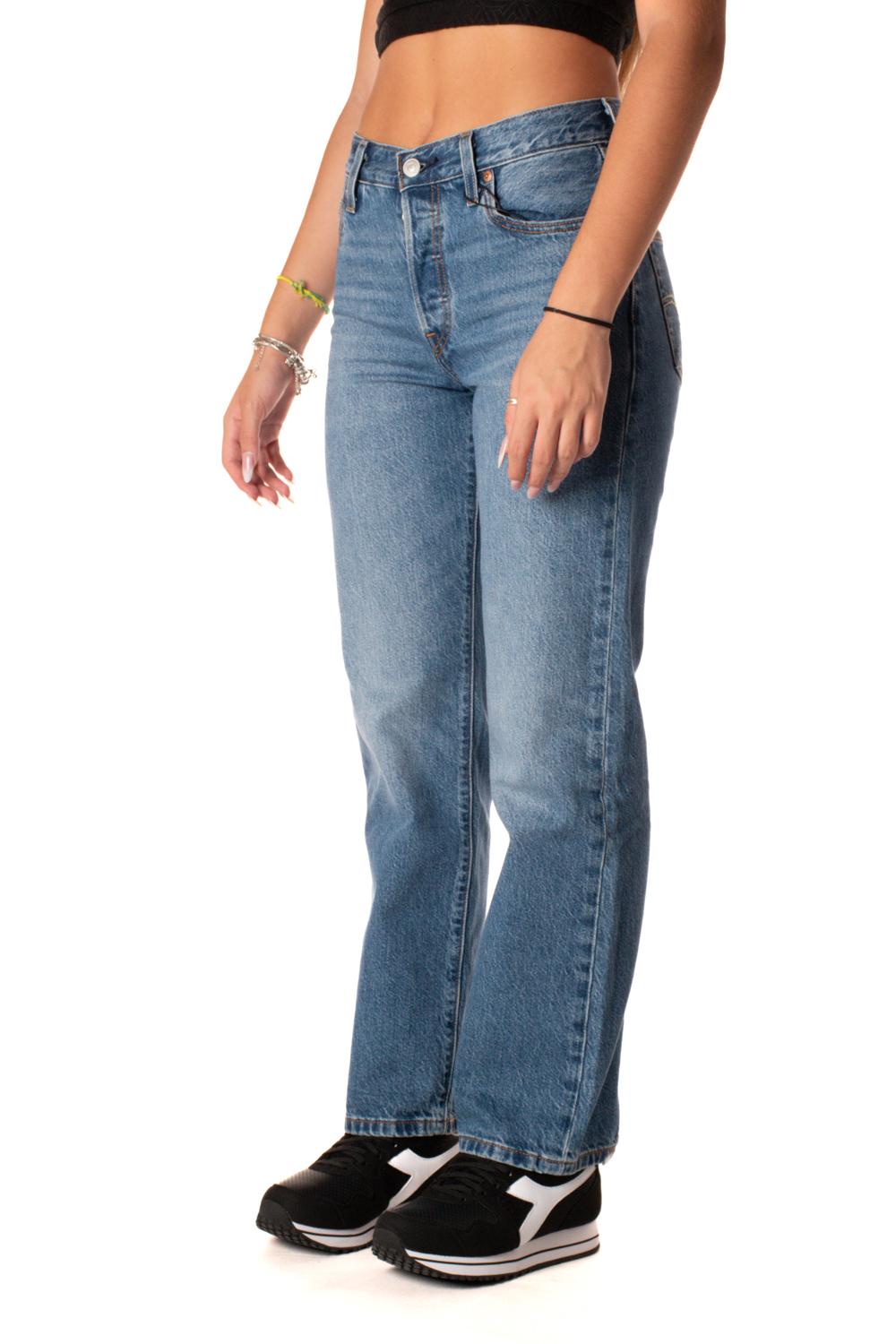 Jeans 501 90s Donna A8421-0003CELESTE LEVIS