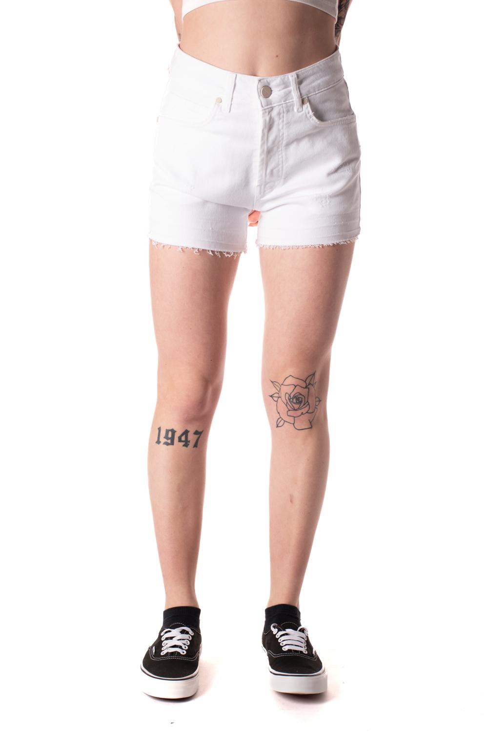 shorts in cotone donna bianco 1713/EWBIANCO KLIXS JEANS
