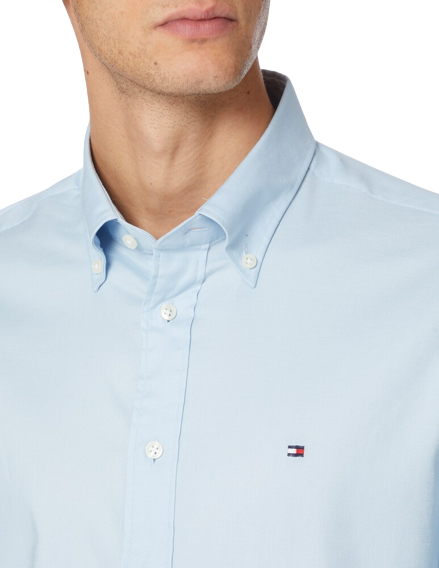 Tommy Jeans Camicia Classic Oxford Uomo DM15408CELESTE TOMMY JEANS