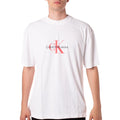 tshirt archival monologo uomo bianca J325427BIANCO CALVIN KLEIN