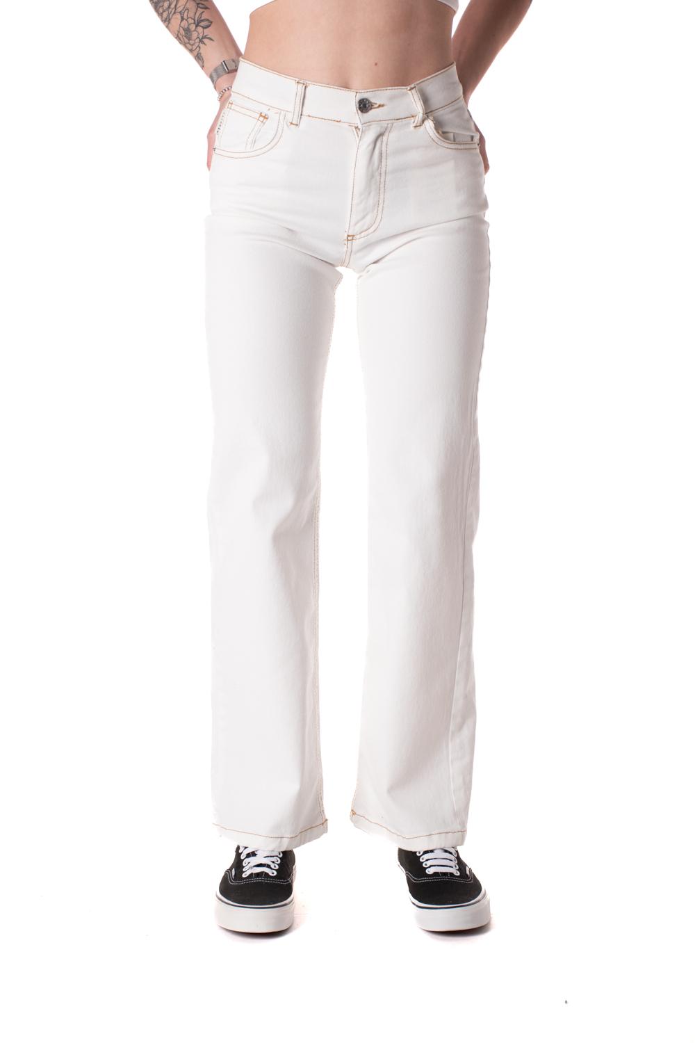 jeans straight donna bianco PGZ-L219PANNA HAVEONE