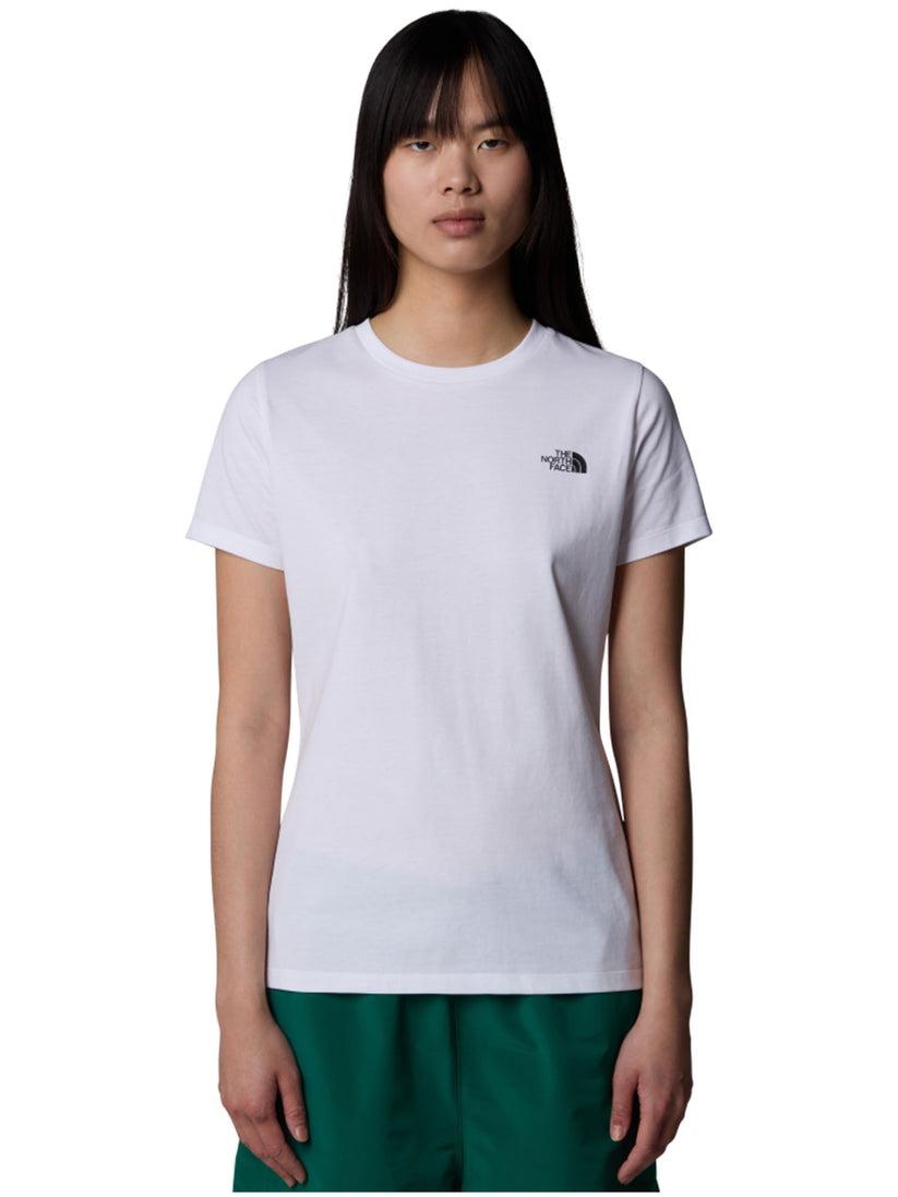 t- shirt simple dome donna NF0A87NHBIANCO THE NORTH FACE