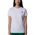 t- shirt simple dome donna NF0A87NHBIANCO THE NORTH FACE