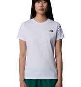 t- shirt simple dome donna NF0A87NHBIANCO THE NORTH FACE