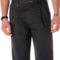 pantalone in cotone uomo navy 243438BLU BERNA