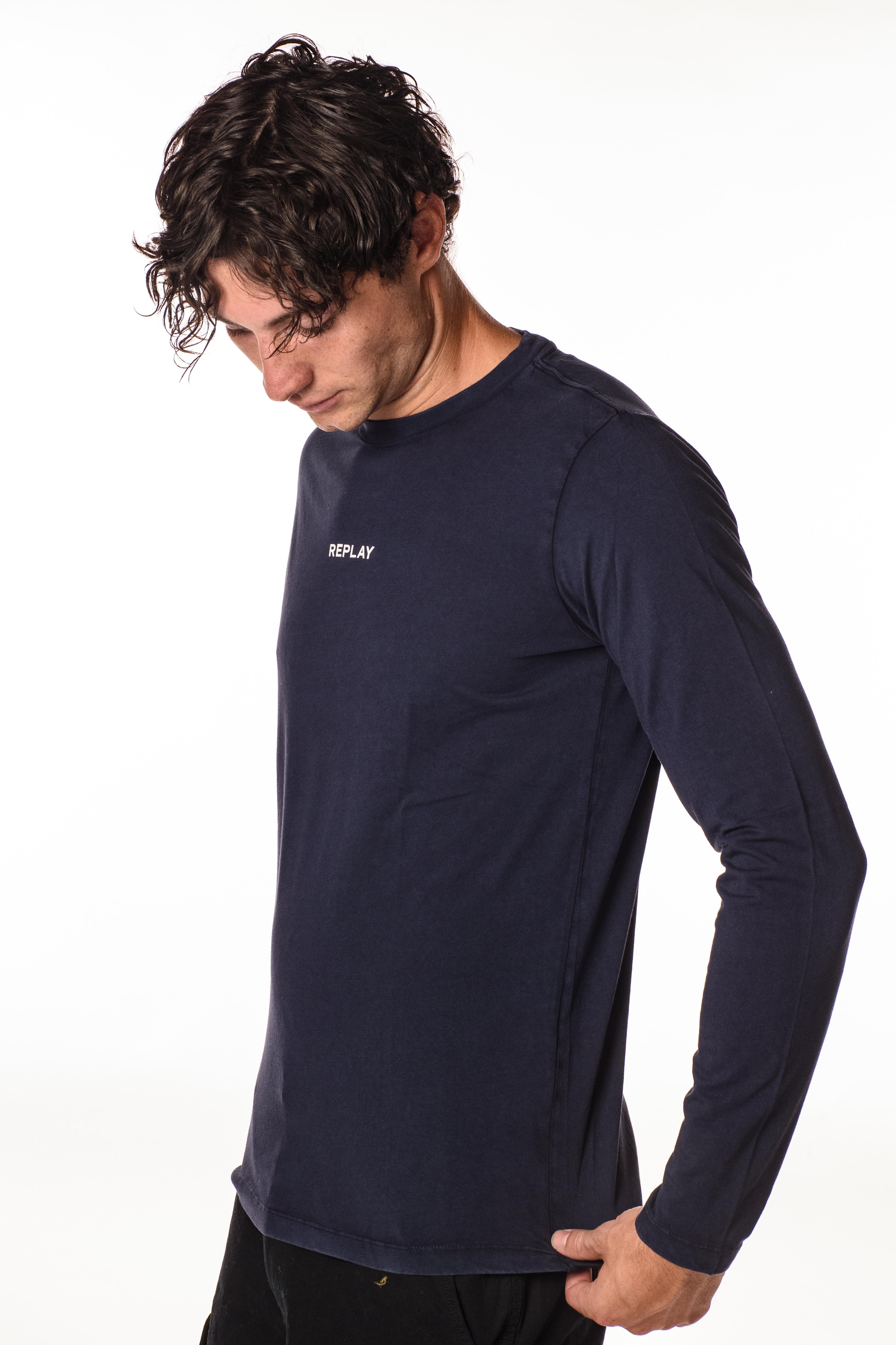 Replay Tshirt Manica lunga Uomo 23178GBLU REPLAY