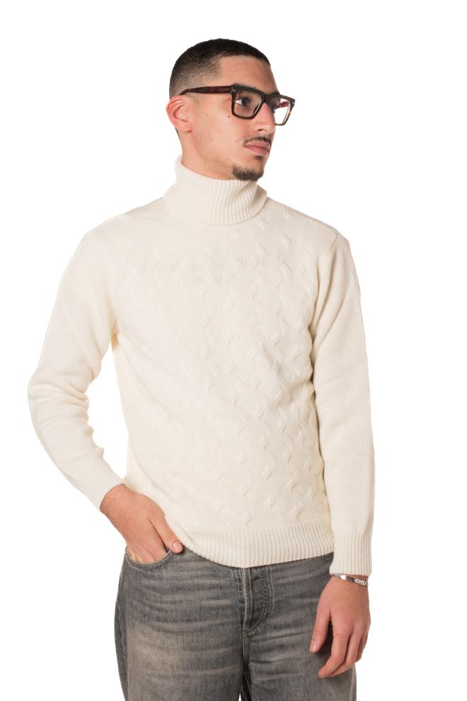 Maglioncino Collo Alto Uomo DV21BIANCO TELAMIRA