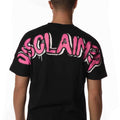 Disclaimer T-Shirt Logo Spalle Uomo 53403NERO FUXIA DISCLAIMER