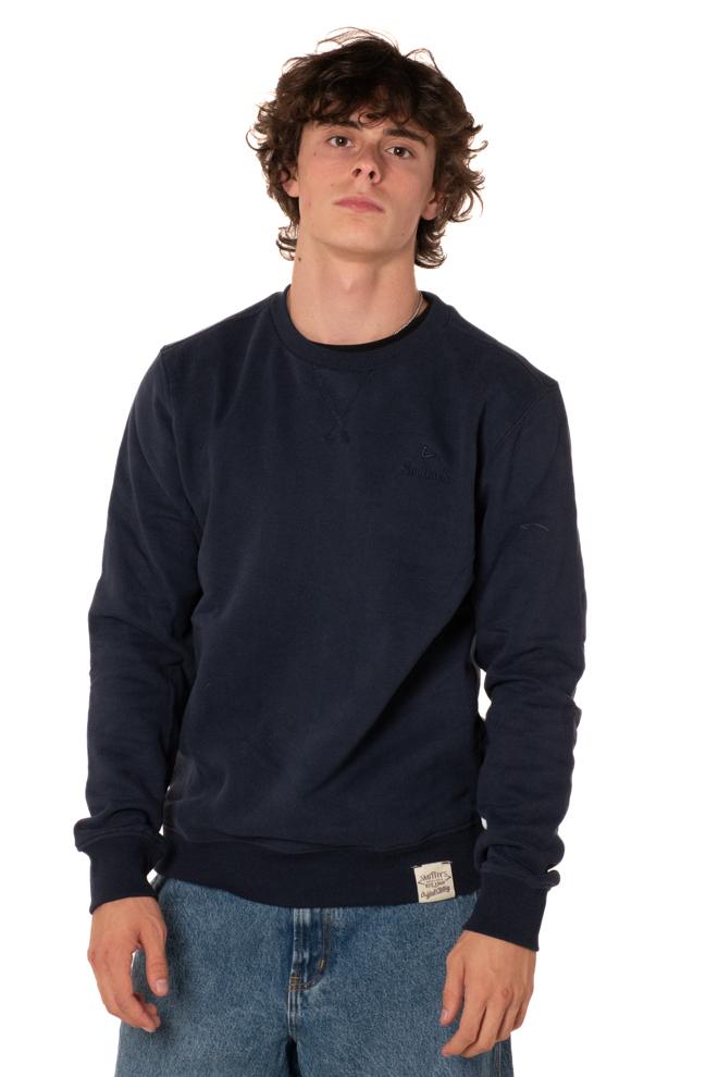 Felpa Basic Uomo 25MFE204BLU SMITHY'S