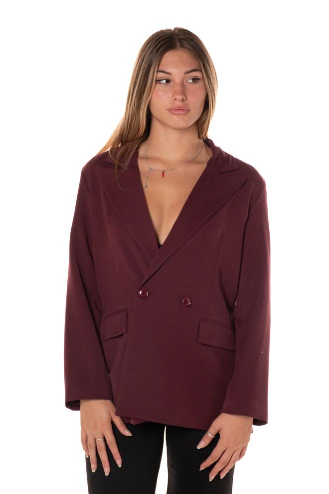 Blazer Doppiopetto Donna CBGI4696VINO CHERRY BLUE