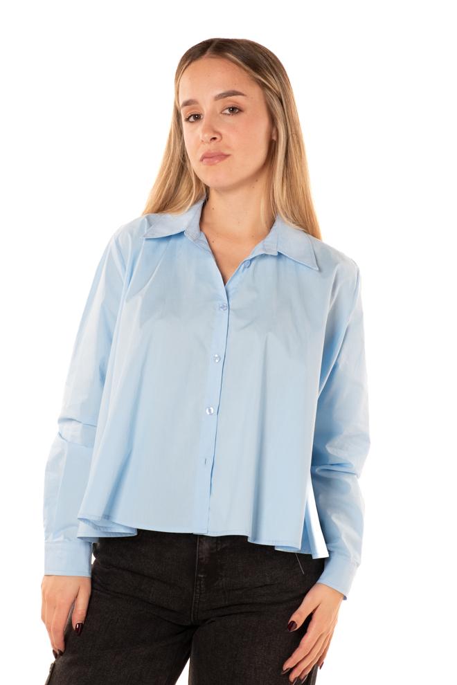 Camicia Cherry Donna CBCM4152CELESTE CHERRY BLUE