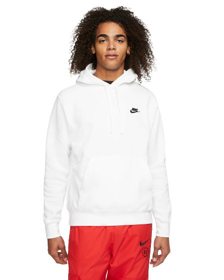 Nike Felpa Crewlogo Uomo BV2654-010BIANCO NIKE