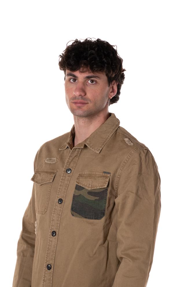 Camicia Double Uomo GL335RBEIGE GIANNI LUPO