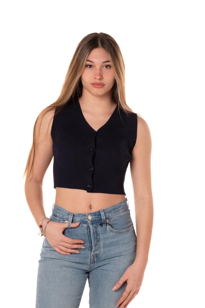 Gilet Slim Donna 22035DBLU VICOLO
