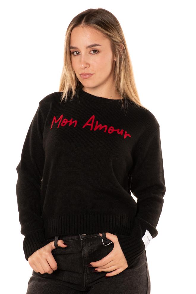 Pullover Mon amour Donna AK5117NERO SUPERCULTURE