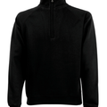 Felpa Zip 1/4 Premium Uomo Nera PREMIUM1/4ZIPNERO FRUIT OF THE LOOM