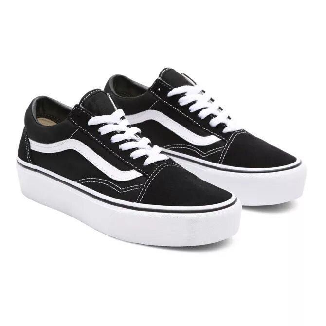 VANS OLD SKOOL PALTFORM BLACK/WHITE VN0A3B3UY281BLK/WHT VANS