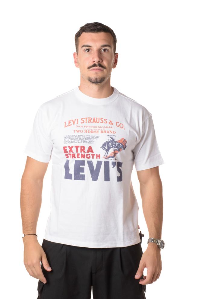 Tshirt Vintage Uomo 87373-0225BIANCO LEVIS
