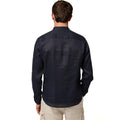 Camicia Coreana Lino Uomo 