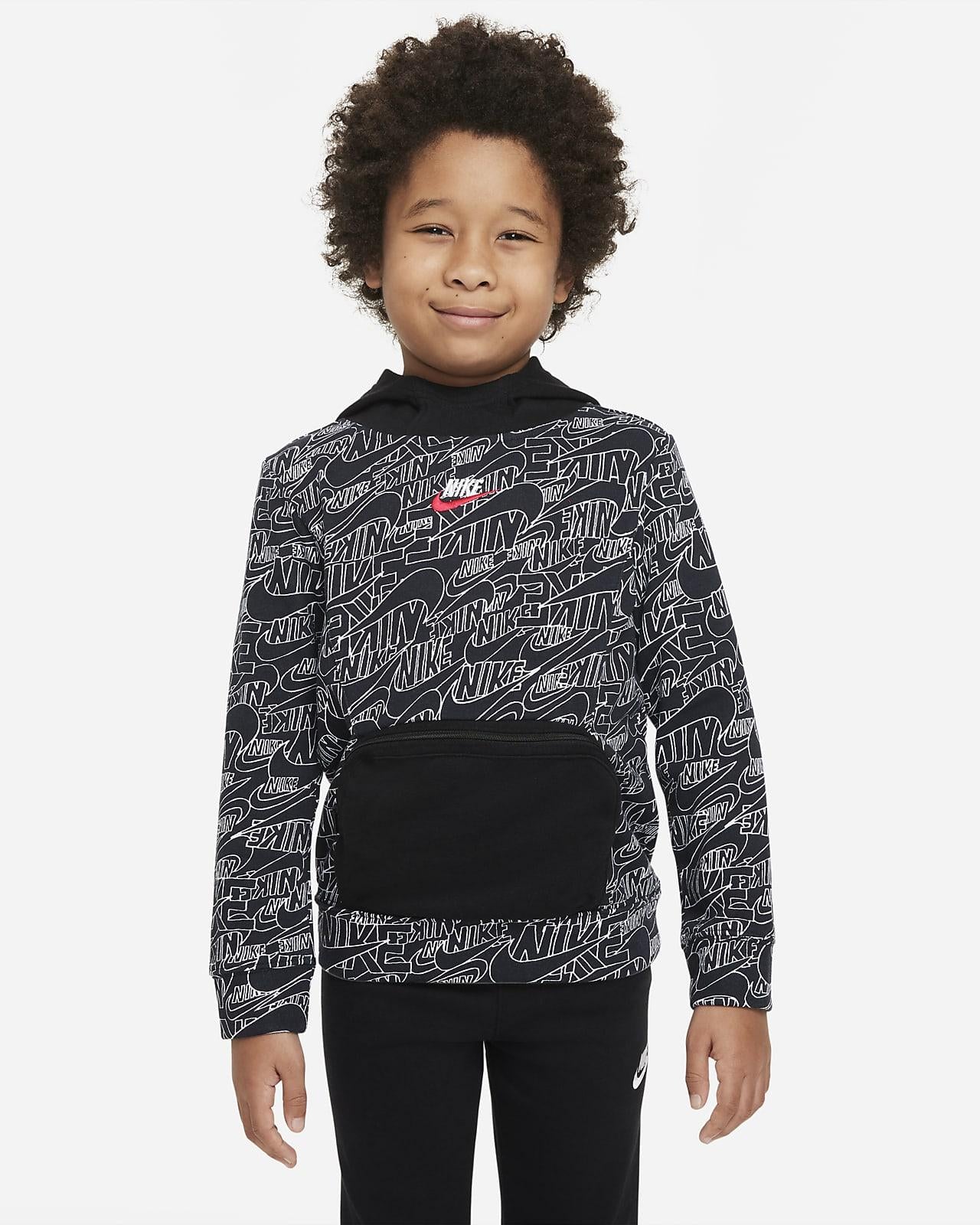 Nike Felpa Tasca Zip Bambino 86J057-023NERO NIKE