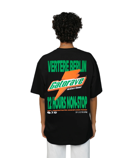T-Shirt Gatorave Uomo Nera 
