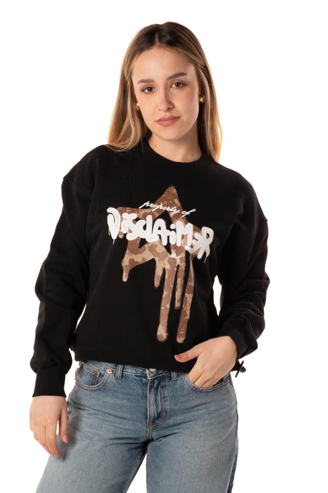 Felpa Star Donna 54980NERO DISCLAIMER