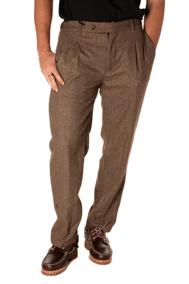 Pantalone Spigato Uomo GTP05131MARRONE TELAMIRA