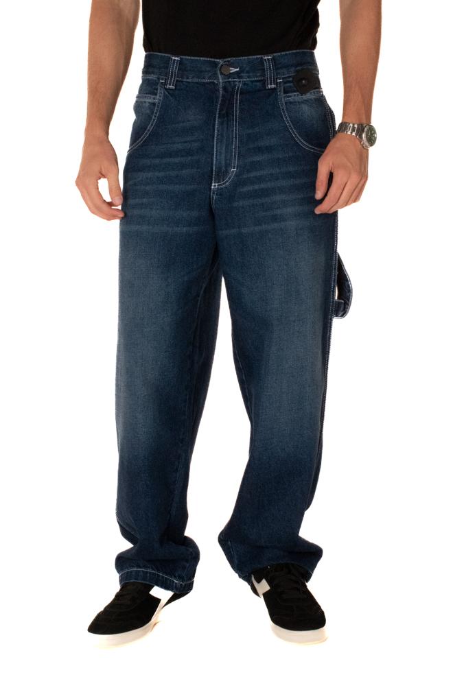 Jeans Baggy Carpenter Uomo R.BIANCO-L091 BLUESKIN