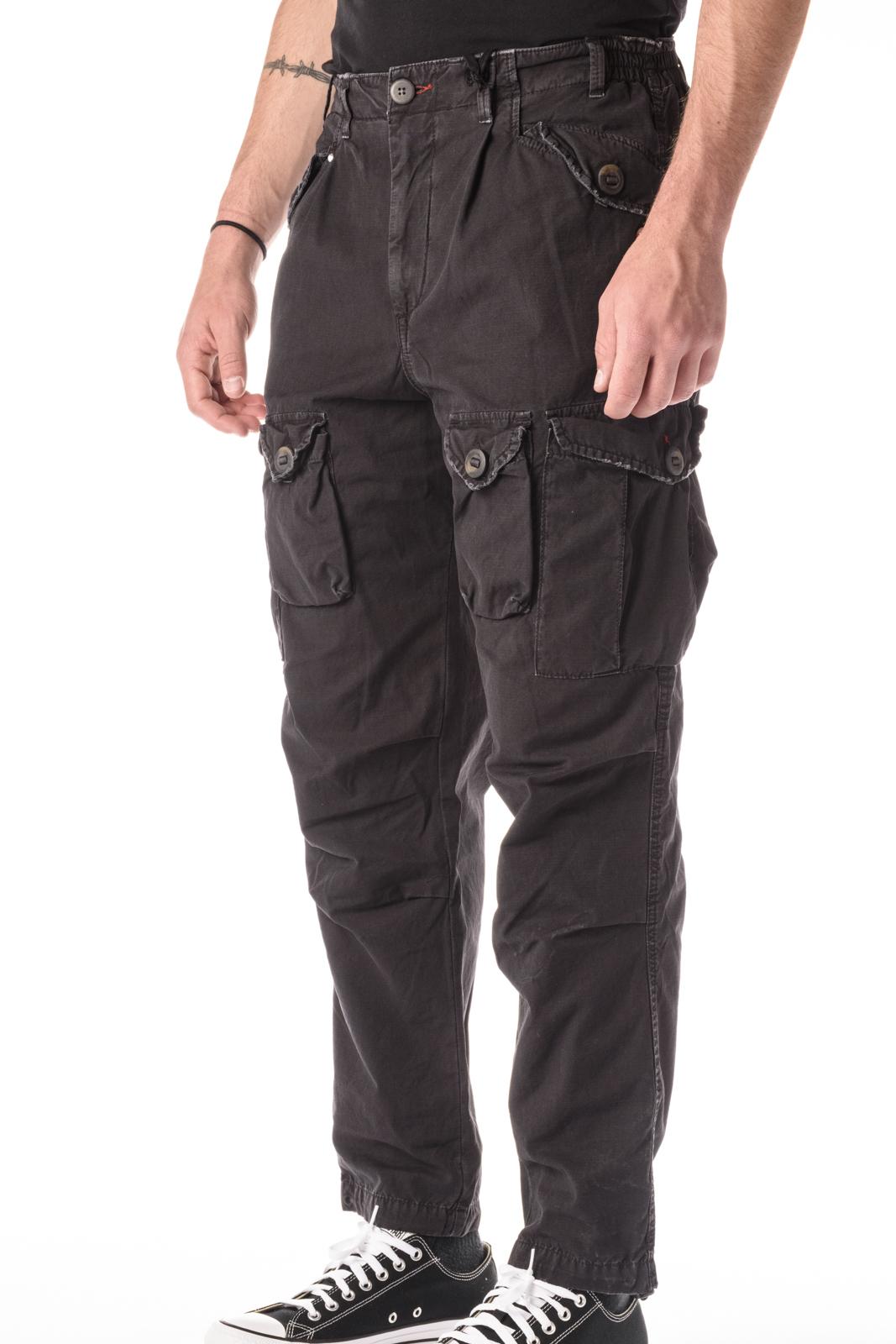 Berna Pantalone Cargo uomo 220215NERO BERNA