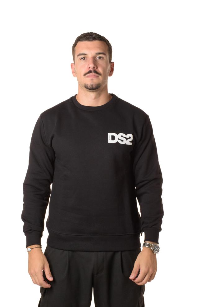Felpa Logo Uomo FW25229NERO DS2