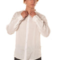 Camicia Coreana Lino Uomo 