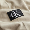 Felpa Con Cappuccio E Badge Uomo Beige J303430BEIGE CALVIN KLEIN