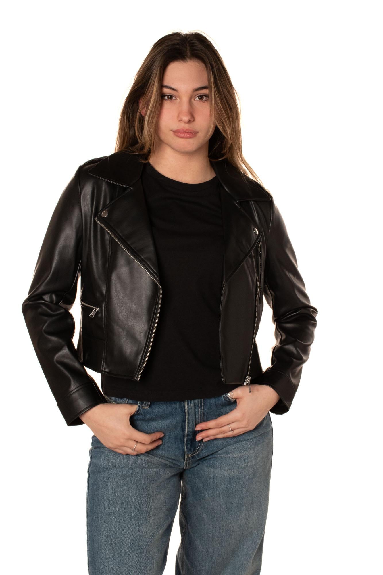 Giacca Biker Ecopelle Donna 