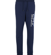 Jogger Logo Verticale Uomo Blu 