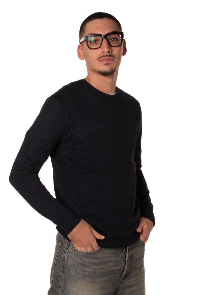 Maglioncino Basic Uomo BTM05137BLU TELAMIRA