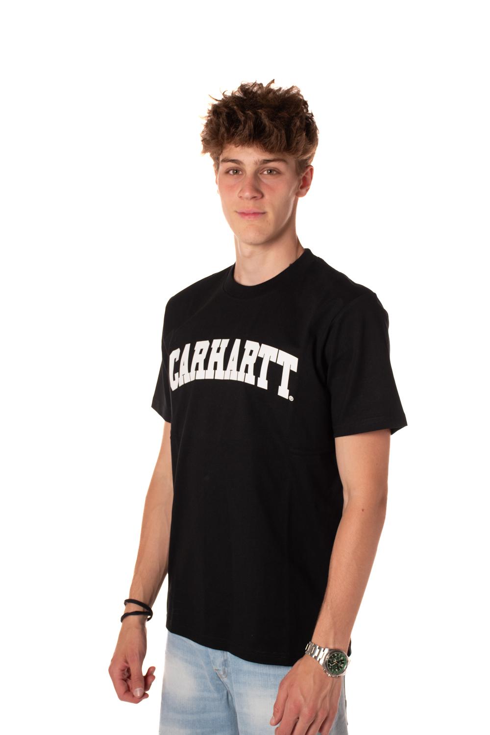 t-shirt university uomo IO28990NERO CARHARTT