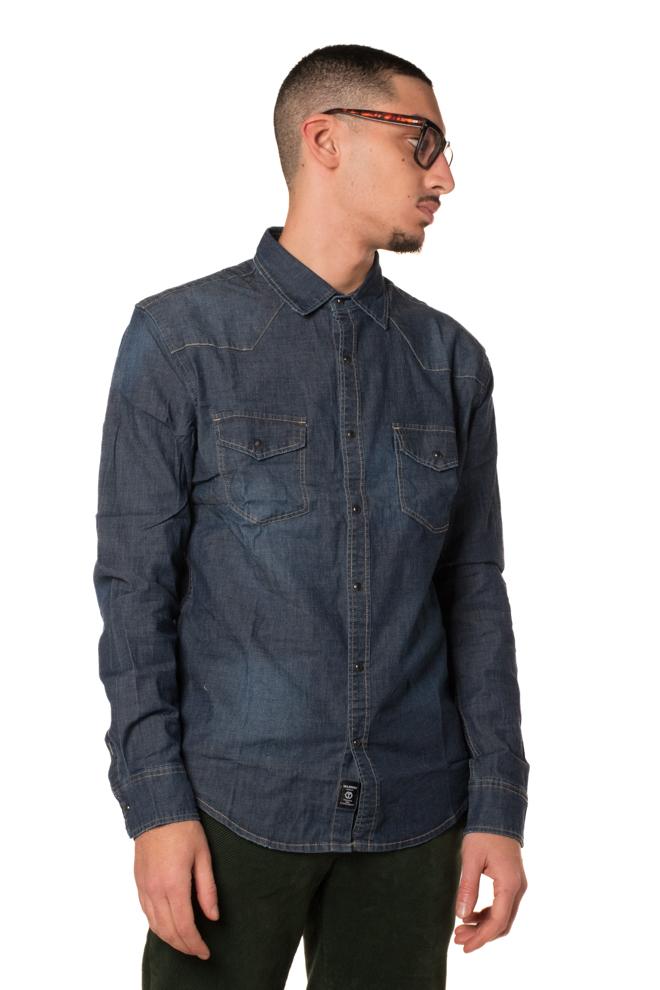 Camicia Denim Uomo BTC036BLU TELAMIRA
