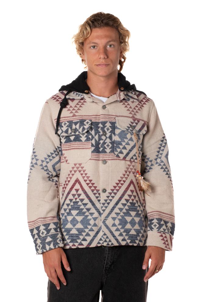 Giacca Overshirt Uomo M25227430BORD/BLU BERNA