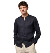 Camicia Coreana Lino Uomo 