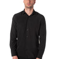camicia basic uomo nera LPNH5566NERO LANDEK PARK