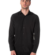 camicia basic uomo nera LPNH5566NERO LANDEK PARK