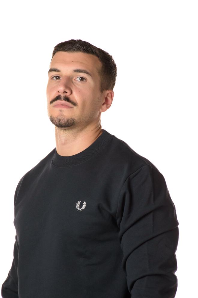 Fred Perry Felpa Girocollo Uomo 