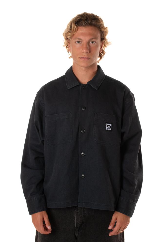 Camicia Harvey Uomo 121160066NERO OBEY