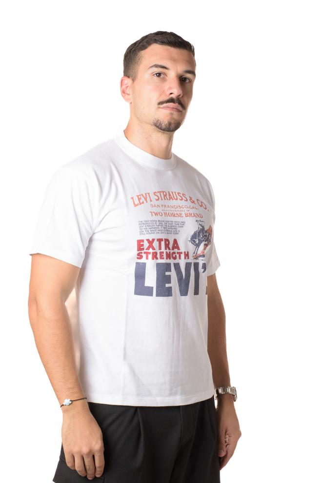 Tshirt Vintage Uomo 87373-0225BIANCO LEVIS