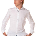 Camicia Oxford Uomo ROUND3BIANCO TELAMIRA